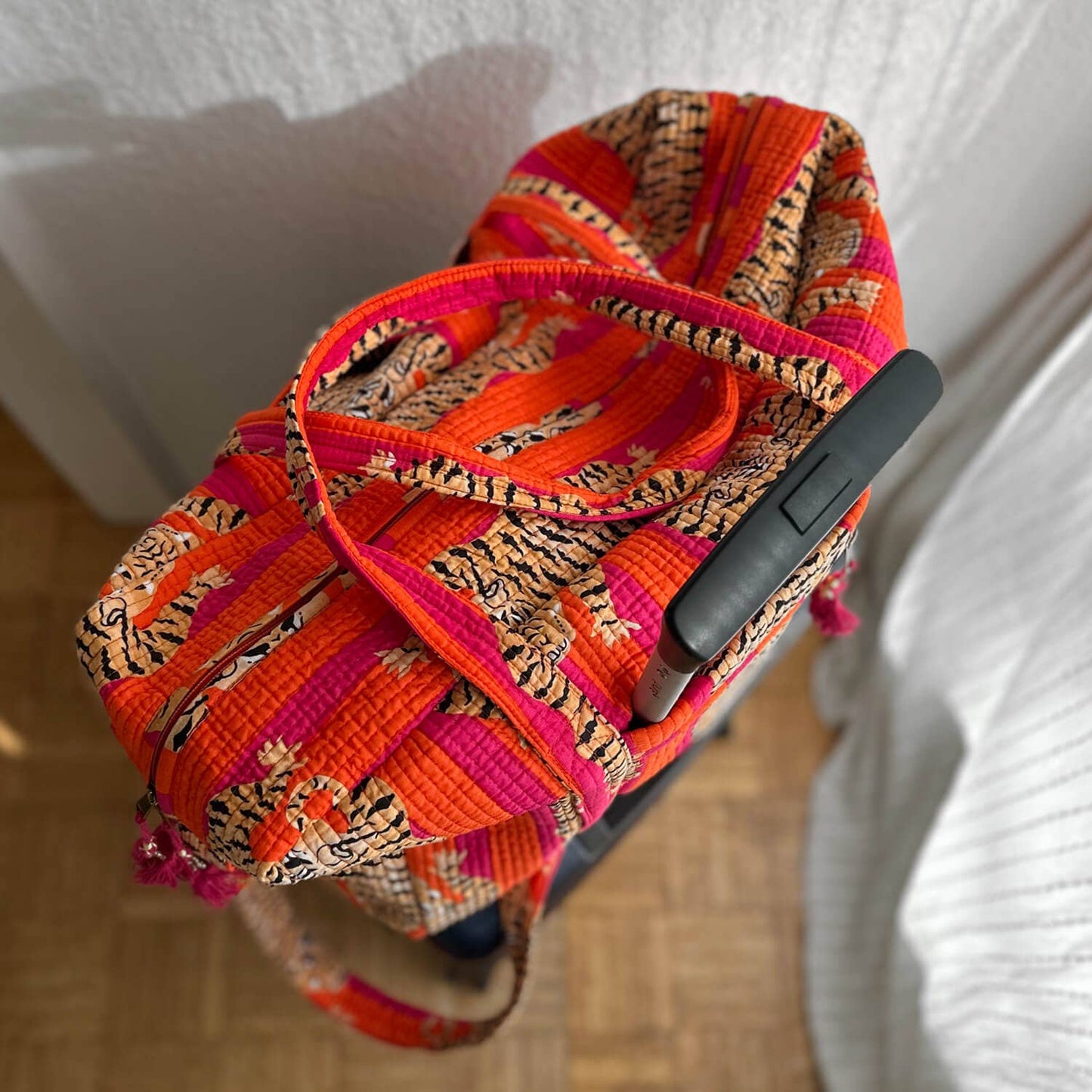 Large Travel Bag "Poppy Tiger"