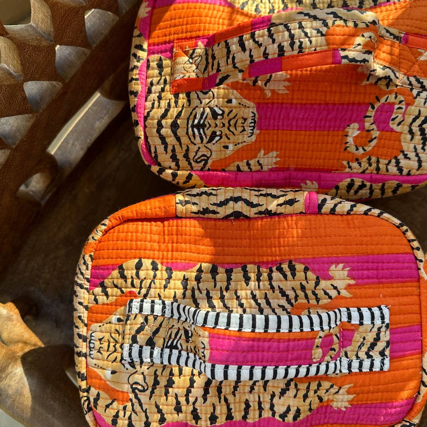 Large Cosmetic Bag BIG BEAUTY "Poppy Tiger"