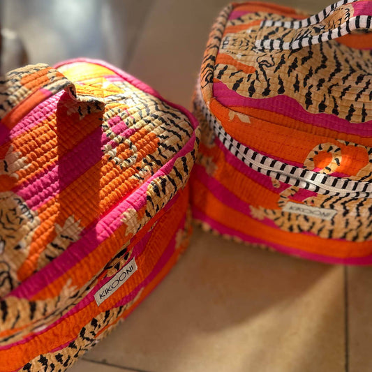 Large Cosmetic Bag BIG BEAUTY "Poppy Tiger"