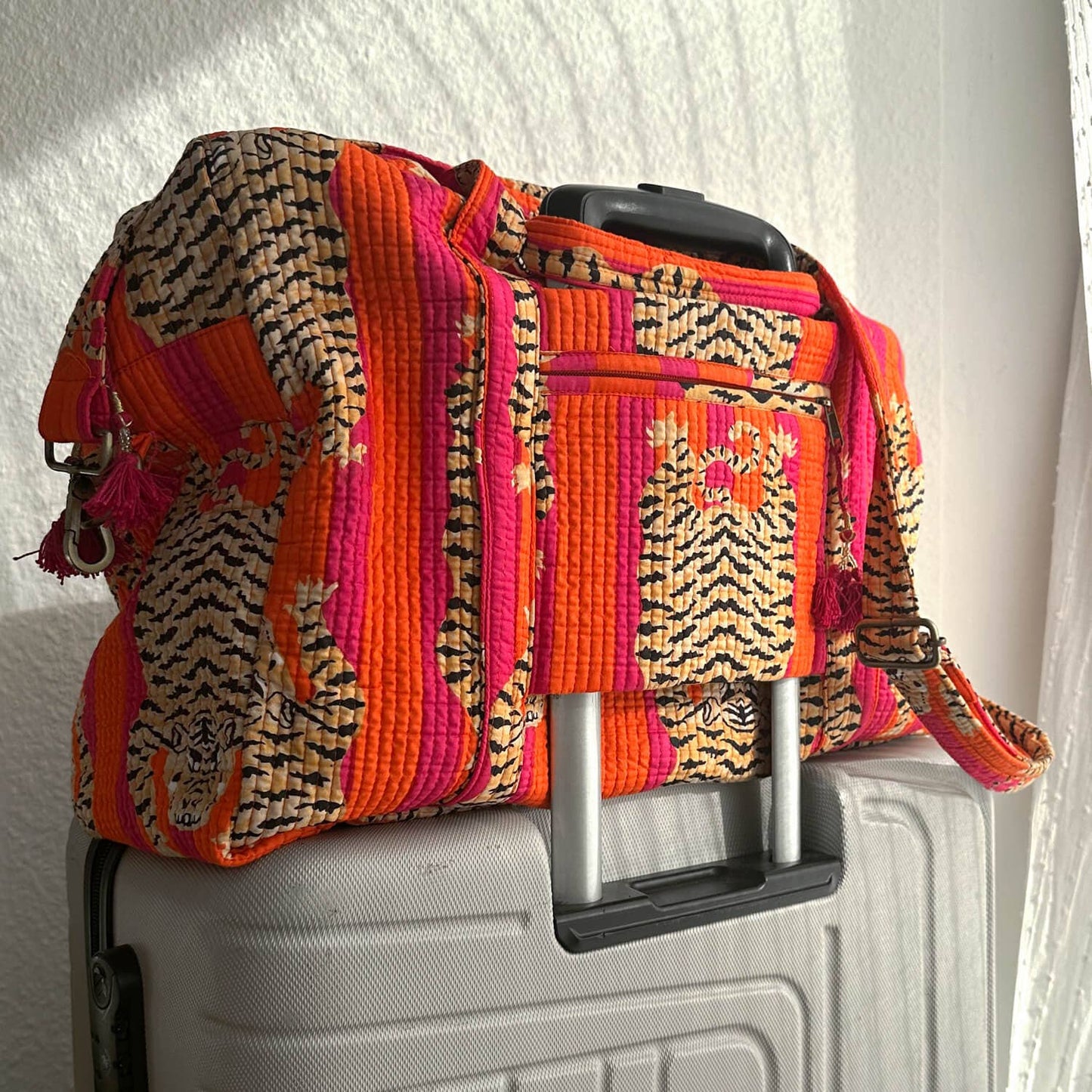 Large Travel Bag "Poppy Tiger"