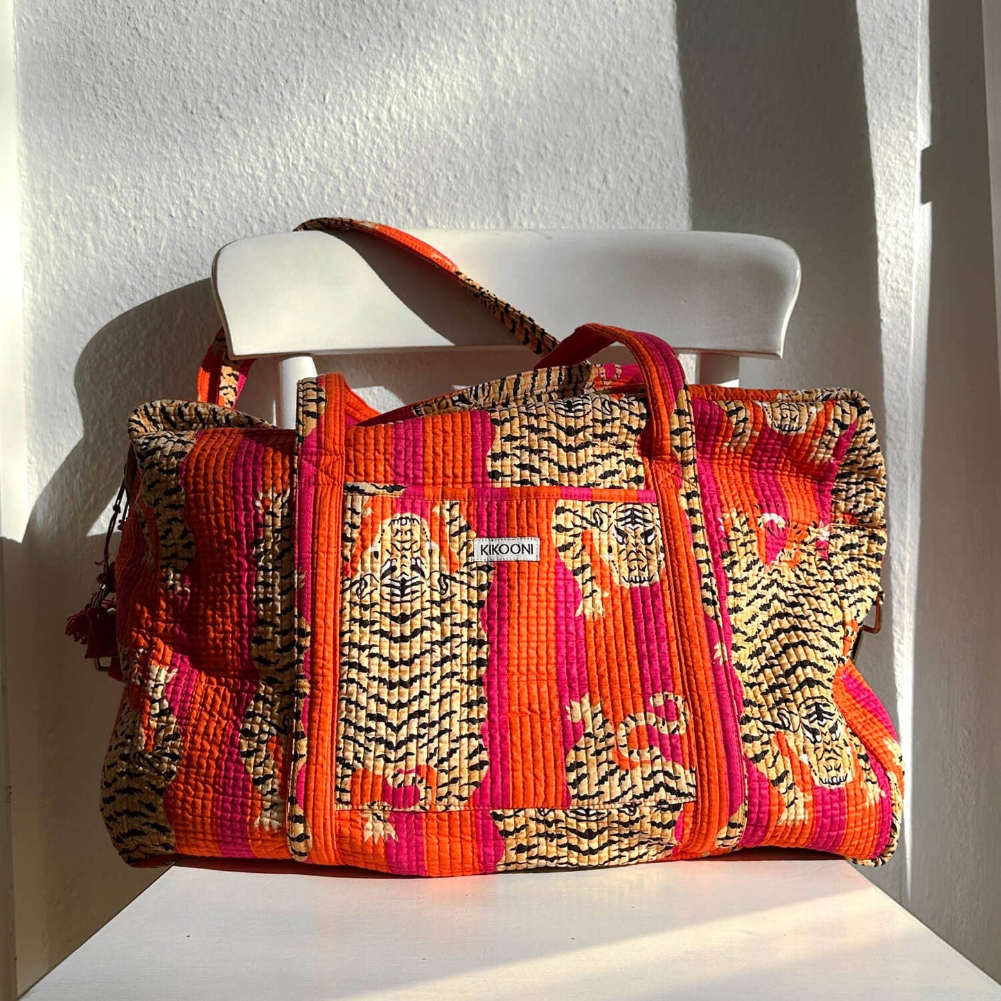 Large Travel Bag "Poppy Tiger"